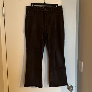 Brown 7 for All Mankind Coated cropped Denim